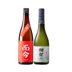 Set of Jikon Omachi Junmai Ginjo & Dassai Blue 23 Nama Junmai Daiginjo