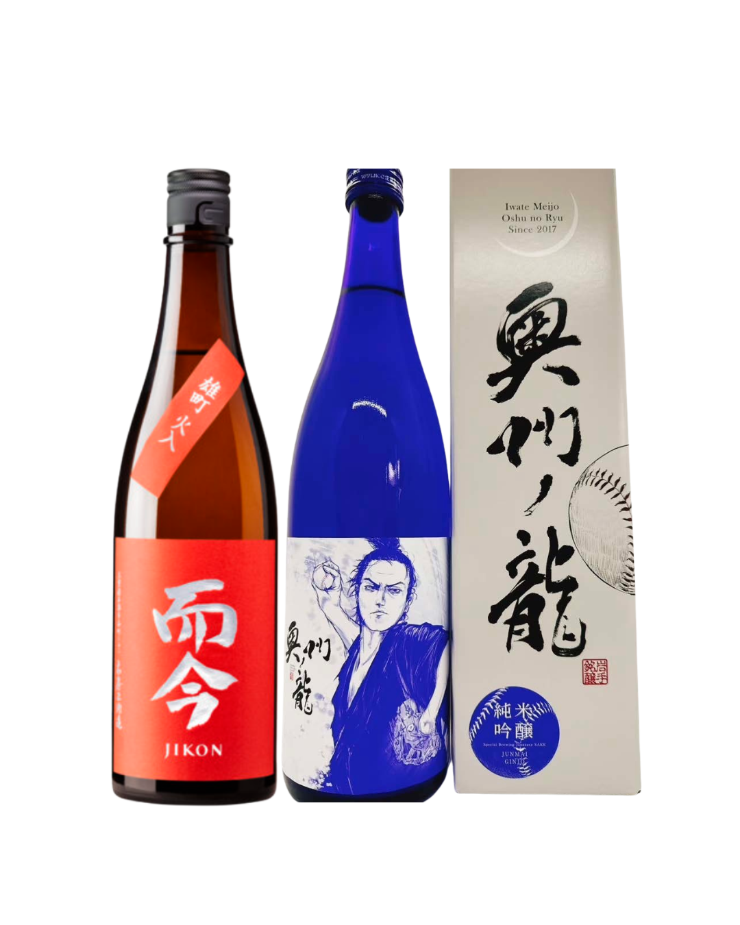 Set of Jikon Omachi Junmai Ginjo & Blue Dragon Junmai Daiginjo